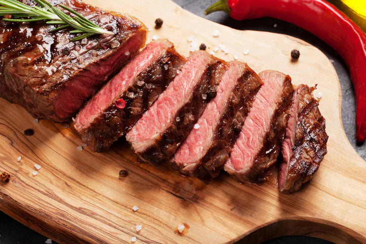 (4) 12oz Center Cut USDA Choice Angus New York Strip Steaks