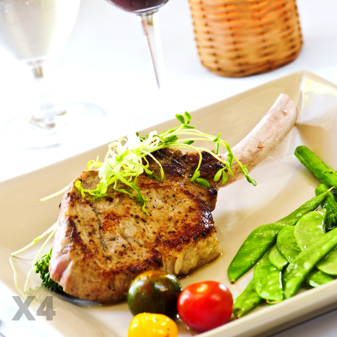 (4) 12oz Frenched Veal Rib Chops