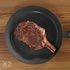 (2) 20oz USDA Prime Angus Frenched Bone-In Cowboy Rib Steaks