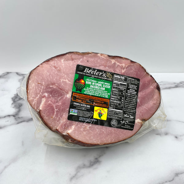 Beeler’s Spiral Sliced Half Bone-In Ham